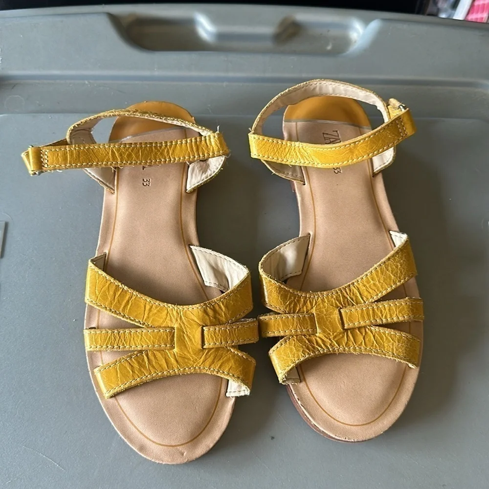 Yellow Zara Sandals Size 33